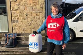 Clare Hyde pictured on one of this week's fund-raising walks