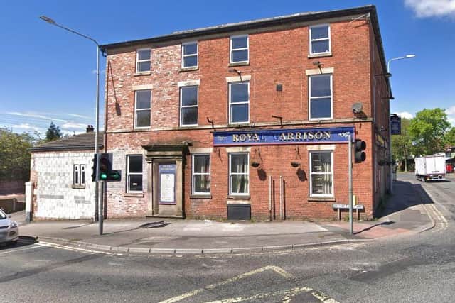 The former Royal Garrison pub on the corner of Watling Street Road and Sir Tom Finney Way, Preston. Pic: Google