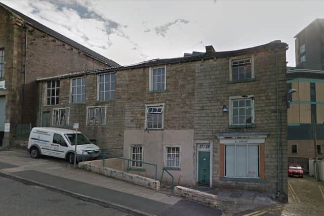 Police searched this building in Bank Parade, Burnley where they found around 170 cannabis plants in three rooms with an estimated street value of £120,000. Pic: Google