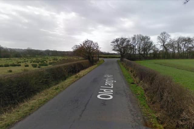 The victim was attacked as she was walking on Old Langho Road. (Credit: Google)