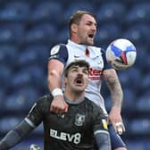Patrick Bauer battles with Sheffield Wednesday’s Callum Paterson