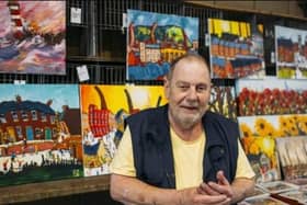 Burnley artist Peter Chippendale has immortalised Jordan North's 'happy place' mantra on canvas