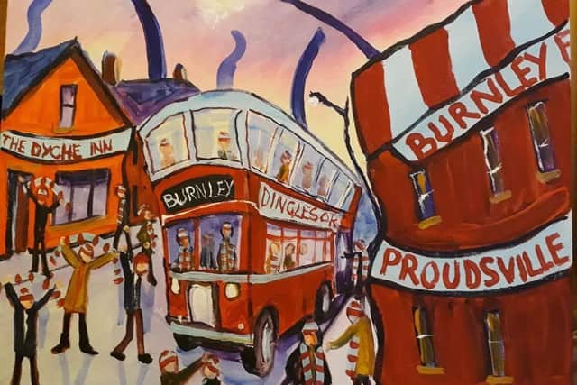 Another of Peter's unique Turf Moor paintings