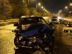 Photos have reveal the aftermath of the collision. (Credit: Lancashire Police)