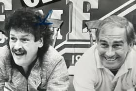 Bobby Ball, left, in his heyday