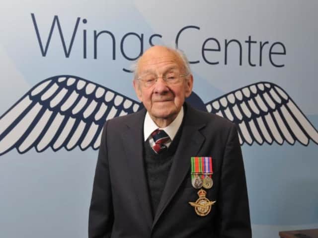 Albert at the presentation of his wartime medals four years ago.
