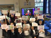 Pupils at 'I'm a Celebrity' star Jordan North's former school in Burnley are cheering him on in the show