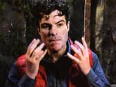 A clean shaven Jordan in last night's 'Im a Celebrity Get Me Out of Here'
