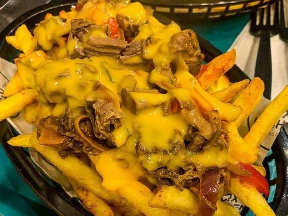 Box Kitchen's loaded Philly cheese steak fries