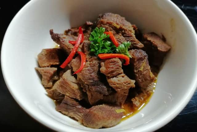 Among the tasty Southeast Asian dishes prepared fresh each day, will be Anita's popular Rendang (Malaysian dry curry)