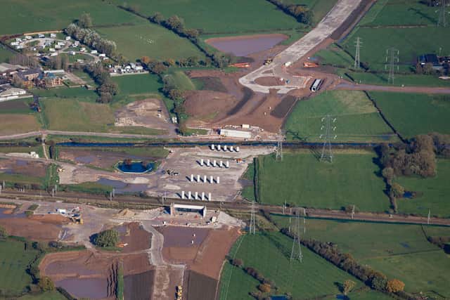 Work has continued on the Preston Western Distributor throughout the pandemic (image: Costain)