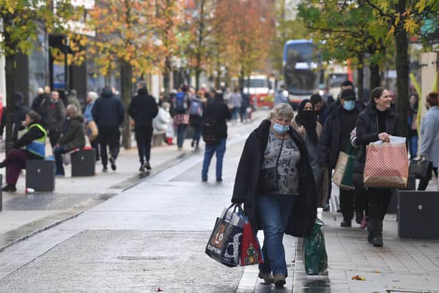 Shoppers return to Preston city centre on December 2, 2020