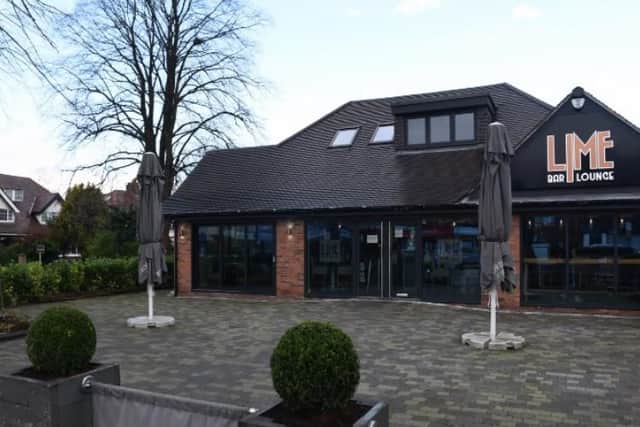 The Lime Bar wants glass canopies to protect drinkers from the Penwortham weather.