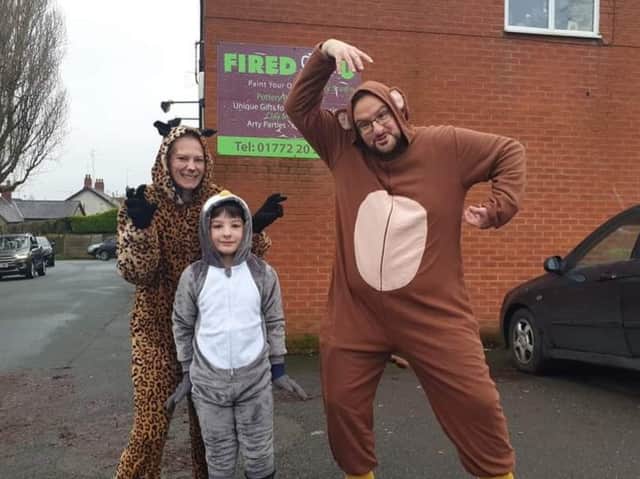 Dylan, with mum Nicola and dad Luke