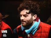 Jordan proudly sporting his Burnley scarf is the odds on favourite to be crowned King of the Castle in 'I'm a Celebrity'