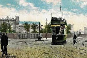 Trams passed by Preston Gaol frequently