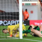 The injury to Patrick Bauer – scoring against Bournemouth on Tuesday (above) –  will offset the return of PNE’s four key men