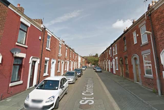 Police were called at around 8.45pm yesterday (Thursday, December 3) after a man was reported trying to break into a home in St Christopher’s Road, Preston. Pic: Google
