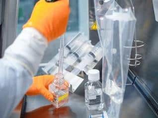 The coronavirus vaccine being produced by BioNTech, which will be rolled-out across the UK from next Tuesday (December 8). Pic: BioNTech/PA