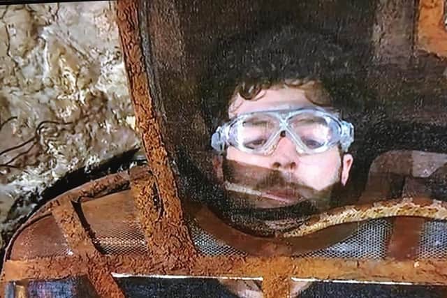 Jordan's final challenge saw him encased in a box with 50 snakes