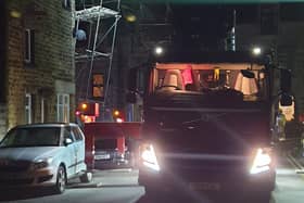 Primrose Street and Dale Street, near the University of Cumbria's Lancaster campus, were closed. (Credit: Lancashire Police)