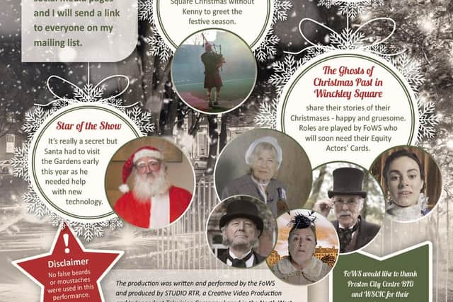 Promoting the concert - extract from the Twinckley Square Times, the Christmas edition of the Friends of Winckley Square's  newsletter