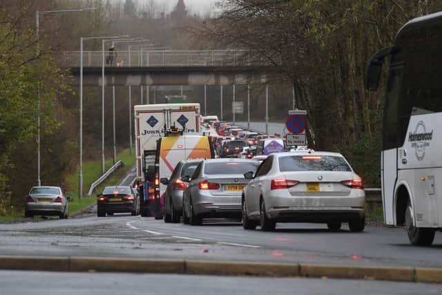 The crash on the Guild Way flyover between Penwortham and Preston led to a six-hour road closure, leading to scenes of traffic bedlam across South Ribble