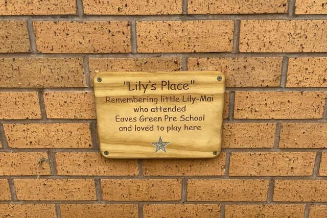 Lily-Mai's special place at her pre school