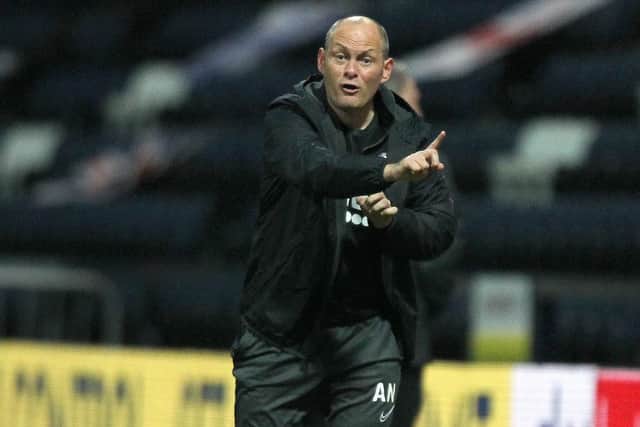 North End manager Alex Neil directs proceedings from the touchline