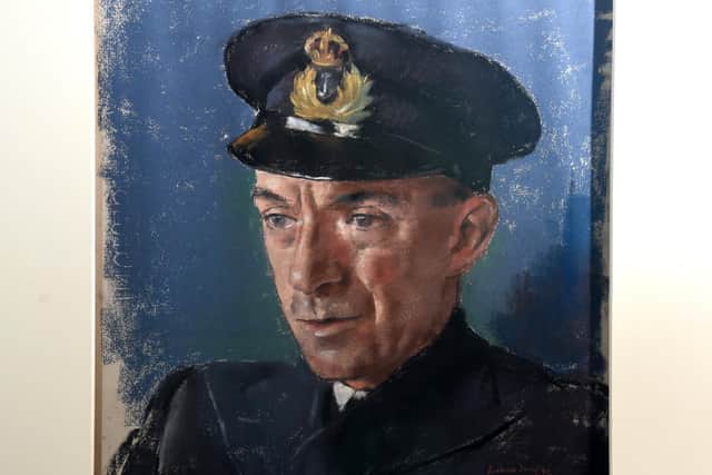 A painting of Lieutenant R W Daish