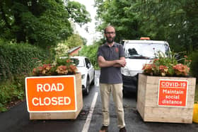 Simon Thorpe in Shady Lane in July when the road closure began