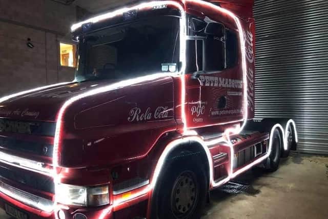 A makeshift Coca-Cola truck will follow Bill as he pulls a 500kg sleigh across the Fylde coast for Lancashire charities.