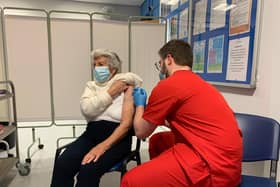 The first vaccination took place at just after 8am this morning (Tuesday, December 15) when clinical pharmacist James Mawdsley vaccinated Marjory Martin. She said she was "looking forward to vaccine getting the country back up and running."