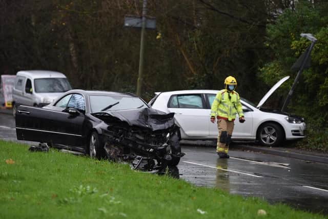 The crash happened in Riversway, Preston at around 11.50am today (Wednesday, December 16)