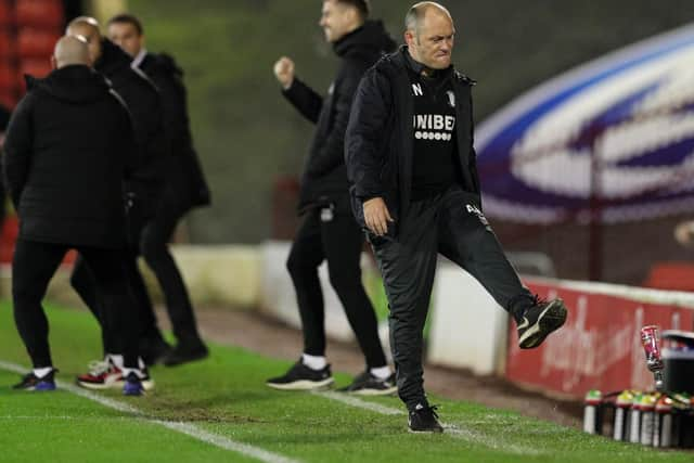 Preston North End manager Alex Neil shows his frustration as Barnsley go 2-1 ahead at Oakwell