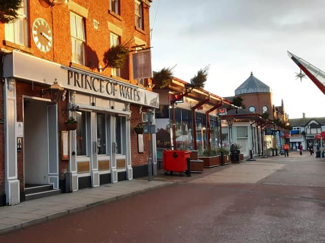 Closed businesses and deserted streets in Lancashire during lockdown