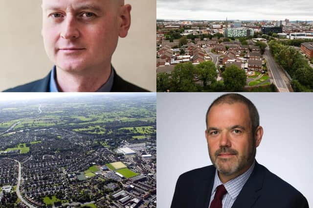Preston leader Matthew Brown (top left) wants more to be done to tackle infections in schools, while South Ribble leader Paul Foster (bottom right) says the Tier 3 decision is "devastating" for the borough