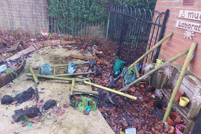 The new garden had been recently renovated to be enjoyed by nursery children
