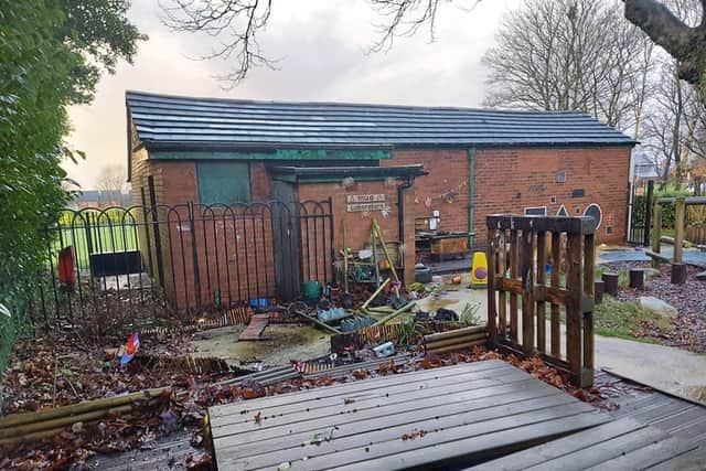 A group of youths are also accused of stealing items from the garden space
