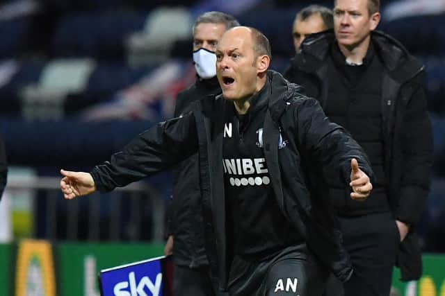 Preston North End manager Alex Neil during the 1-0 win over Bristol City at Deepdale