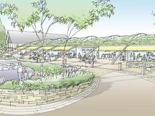 An artist's impression of the site.