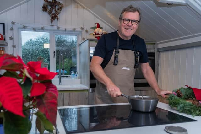 Nigel Haworth at work in his shed - where the videos are filmed for his Food with Roots Shed Sessions series