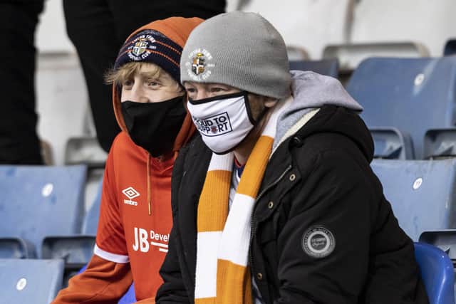 Fans were able to watch Luton’s game with Preston at Kenilworth Road