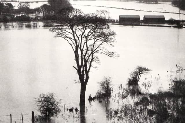 Extreme weather cause flooding by the Ribble