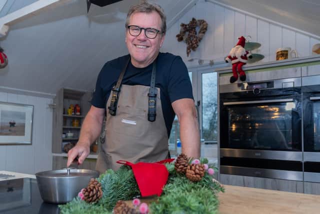 Nigel pictured  in his development kitchen where the Shed Sessions are filmed