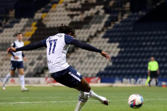 Daniel Johnson gives PNE the lead against Coventry at Deepdale