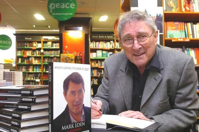 Mark pictured at a book signing at Blackpool's Waterstones book shop in 2014