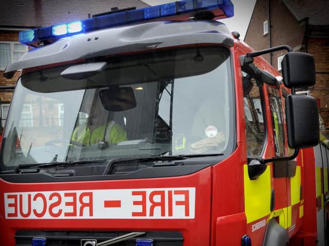 Six fire engines were needed to tackle the blaze.