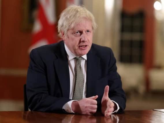 Prime Minister Boris Johnson addressing the nation last night.