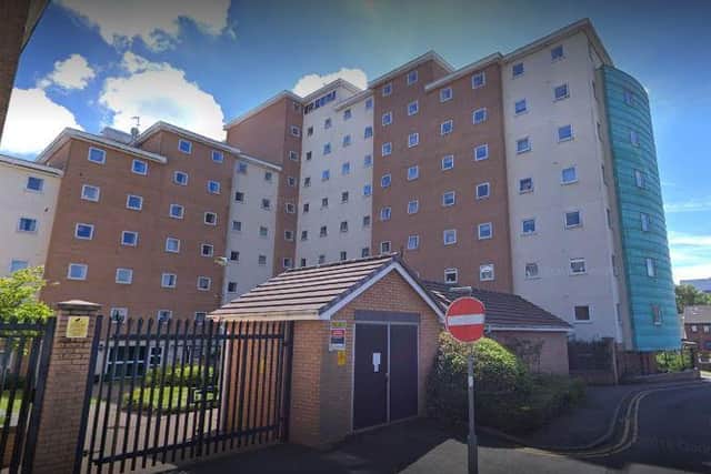 Five fire engines and the aerial ladder platform were called to tackle a kitchen fire in a high-rise in Moor Lane, Preston yesterday (January 4). Pic: Google